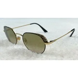 VOGUE EYEWEAR • Hailey Bieber Black and Gold VO4131 Prescription Sunglasses Vogue Eyewear x Hailey Bieber Black and Gold VO4131... | Depop main image 4